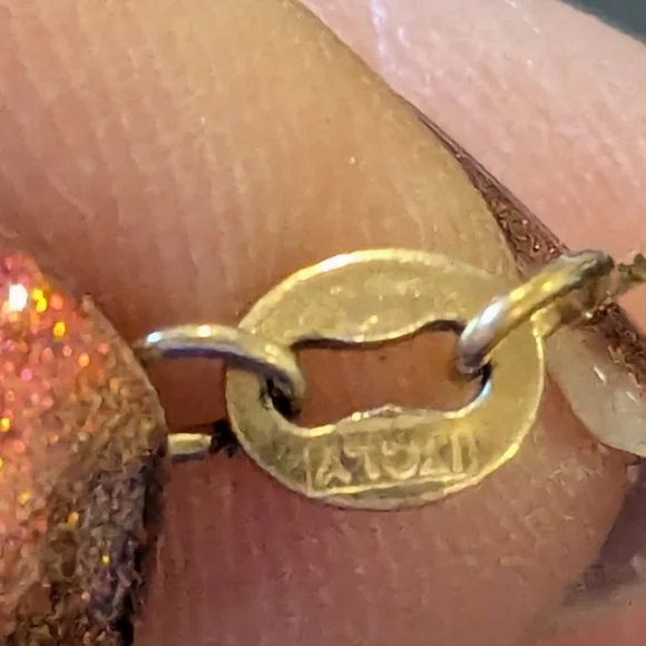 Elegant Gold Necklace 14kt 15" - Picture 4 of 5